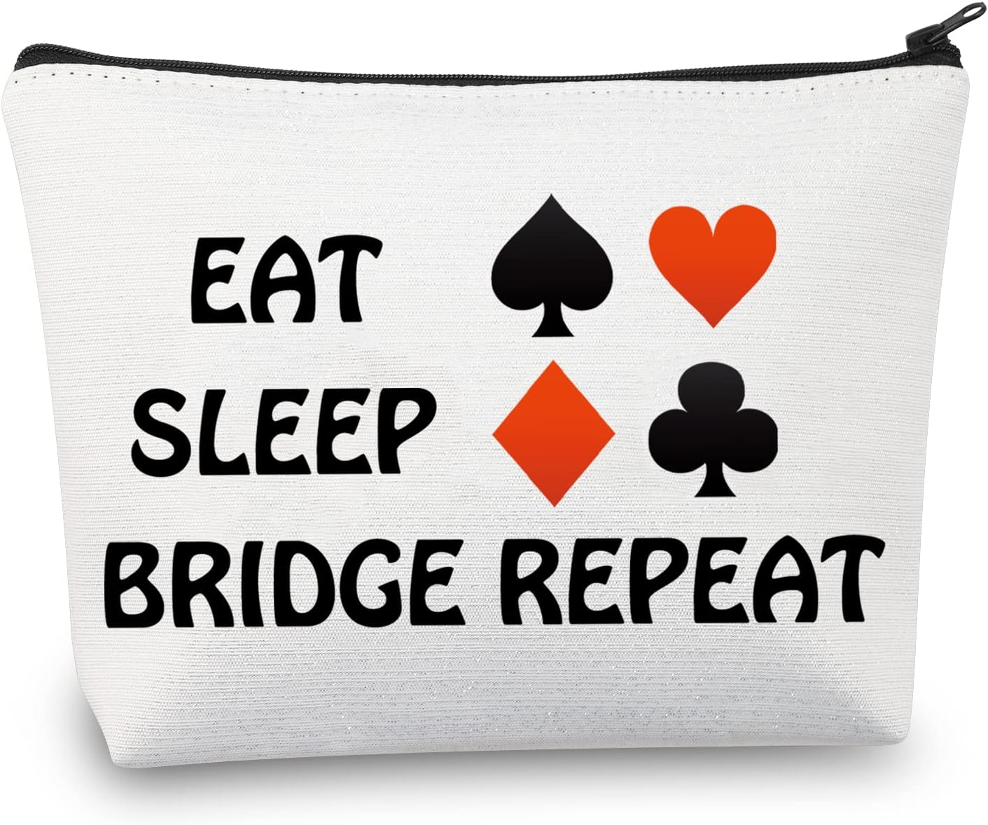 Eat Sleep Bridge Repeat Cosmetic Bag